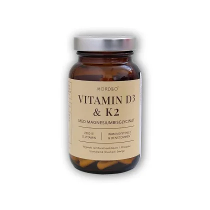 Nordbo Vitamin D3 K2 Magnesium 90 kapslí