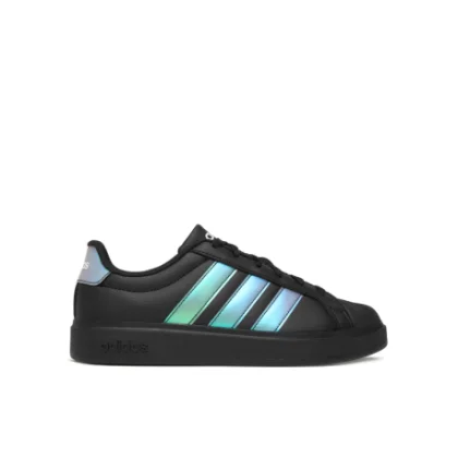 Dievčenská rekreačná obuv ADIDAS Streettalk Jr core black iridescent cloud white