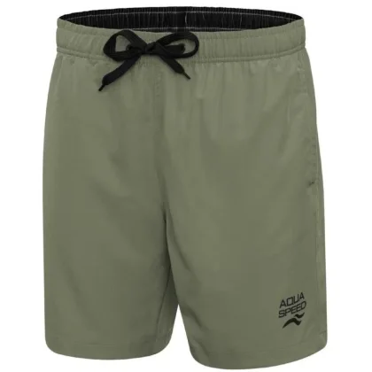 Aqua-Speed Dylan pánské plavecké šortky khaki