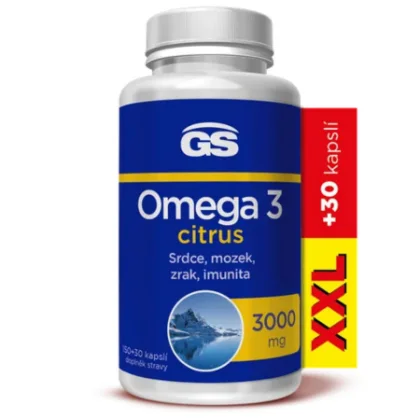 GS Omega 3 citrus XXL 180 kapsúl