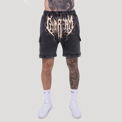 GymBeam Muške kratke hlače Abyss Charcoal