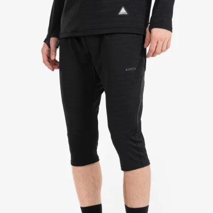 KIPSTA 3/4 futbalové nohavice CLR čierne XS / W27 L33
