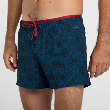 NABAIJI Pánske plážové šortky 100 krátke Tega čierne XS