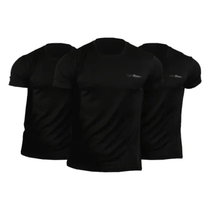 GymBeam Tričko TRN 3Pack Black