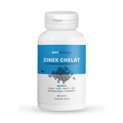 MOVIT Zinok chelát 15 mg 90 tabliet