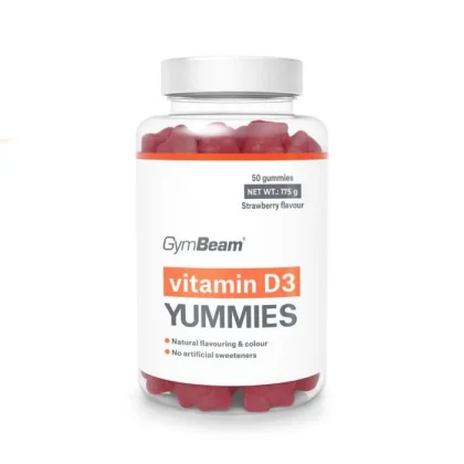GymBeam Vitamín D3 Yummies jahoda