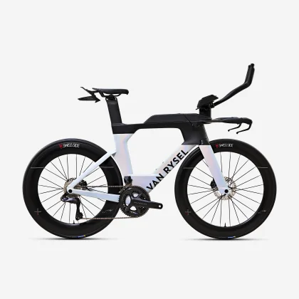 VAN RYSEL Triatlonový bicykel XCR Ultegra Di2 2x12 PWM biely XL