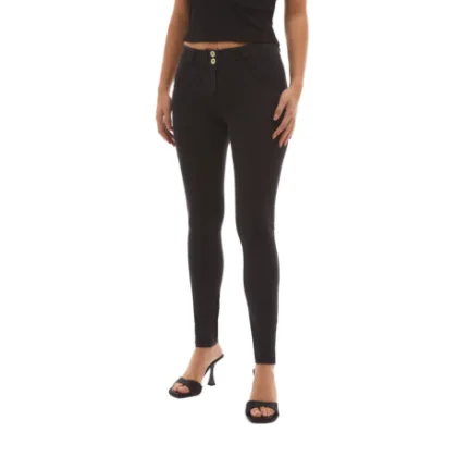 Női jeggings nadrág FREDDY WR.UP® skinny push up organic cotton jeggings-Black