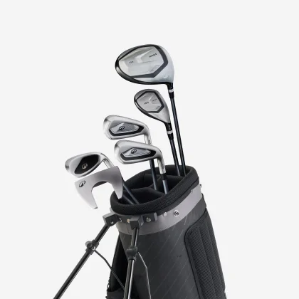 INESIS Polovičná súprava 6 golfových palíc 100 oceľový shaft pre pravákov + bag