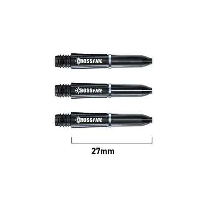 Násadky na šípky extra krátke Red Dragon Crossfire karbonové, 27mm