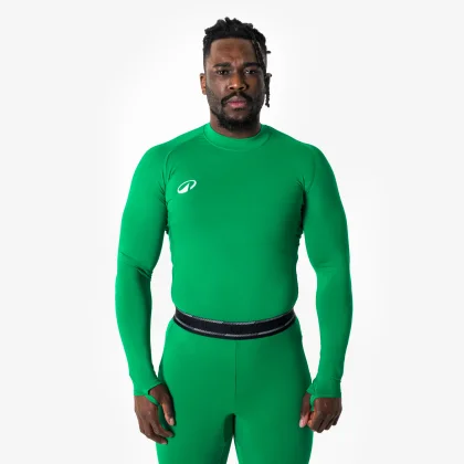 KIPSTA Unisex futbalové termotričko Keepdry Club s dlhými rukávmi zelené XS