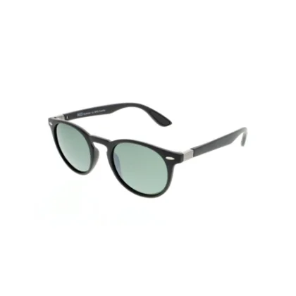 Napszemüvegek H.I.S. POLARIZED HPS08118-1, black, green with silver flash POL, 48-21-144