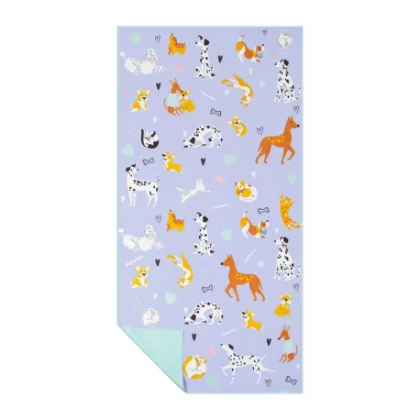 Detský uterák SPOKEY KIDDY Rychleschnoucí sportovní ručník, 80 x 160 cm, pejsci