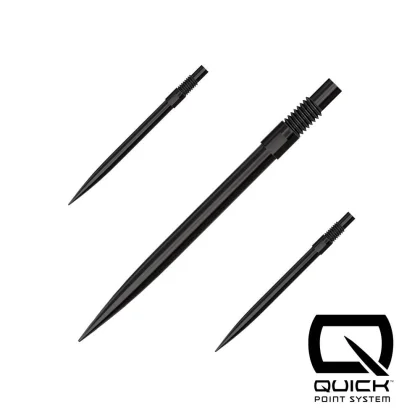 Náhradné hroty Harrows Quick Point čierne, 30mm - 3ks