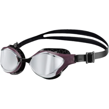Plavecké okuliare ARENA AIR-BOLD SWIPE MIRROR SILVER-RED_WINE