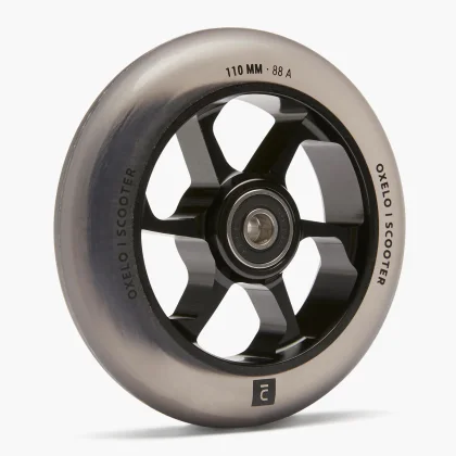 DECATHLON Hliníkové koliesko PU 110 mm sivé bez