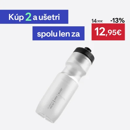VAN RYSEL Cyklistická fľaša FastFlow L 800 ml priesvitná .