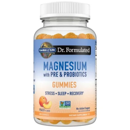 Dr.FORMULATED Magnesium with pre and probiotics peach 60 kapsúl