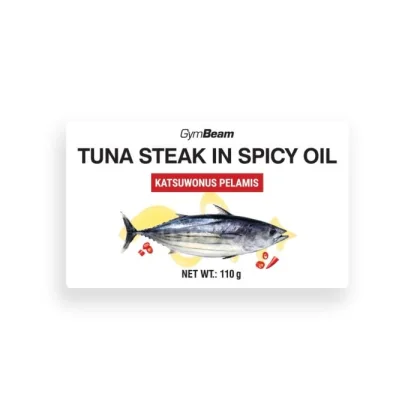 GymBeam Steak z tuniaka v pikantnom oleji