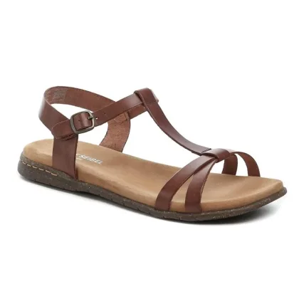 Josef Seibel 74501 hnědé dámské nadměrné sandály