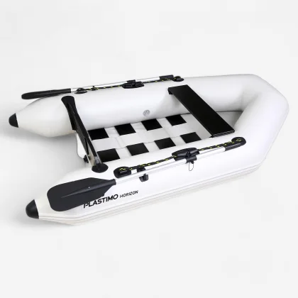 PLASTIMO Nafukovací čln Plastimo Horizon 230 S 2,3 m s latkovým dnom svetlosivý bez