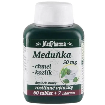 MedPharma Meduňka + Chmel + Kozlík 67 tablet