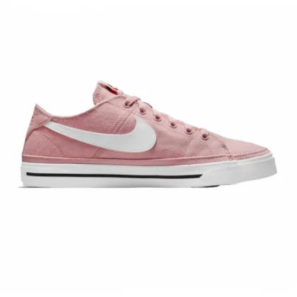 Női szabadidőcipők NIKE WMNS Court Legacy Canvas pink glaze black team orange white