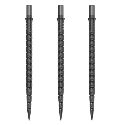 Náhradné hroty na steel šípky Cuesoul Touch Point II V Cuts Gun Grey, 45mm, 3ks