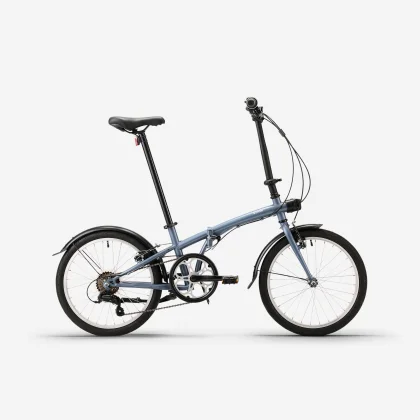 BTWIN Skladací bicykel Fold 120 modrý jedna veľkosť
