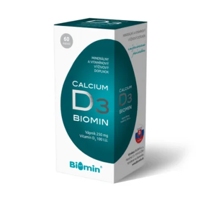 Biomin Calcium s vitamínom D 60 cps
