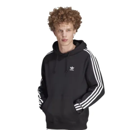 Pánska mikina s kapucňou ADIDAS ORIGINALS 3-STRIPES HOODY-IM2088-black