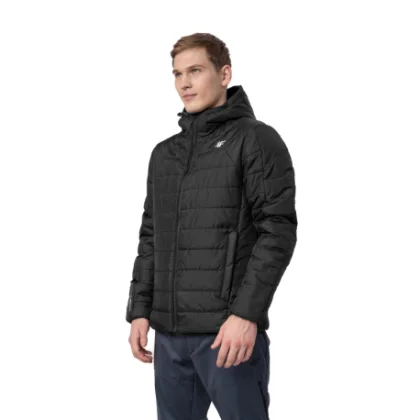 Pánska turistická bunda 4F MENS JACKET KUMP006-20S-DEEP BLACK