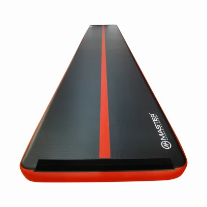 Airtrack MASTER S-Pro nafukovacia žinenka 800 x 150 x 20 cm - čierna - červená