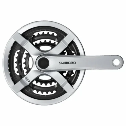 Shimano kliky Tourney FC-TY501-S 175mm 42-34-24 zubů, stříbrné s krytem, v krabičce