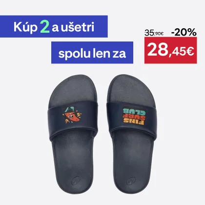 DECATHLON Detské šľapky 550 Fins čierne 27-28
