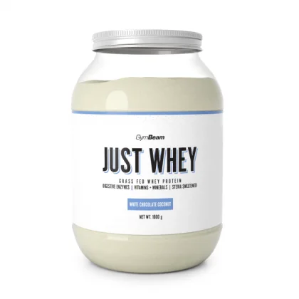 GymBeam Just Whey biela čokoláda kokos