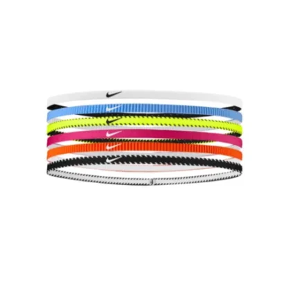 Čelenka NIKE FLEX CLASSIC SLIM HEADBANDS 6PK VOLT VIVID PINK WHITE