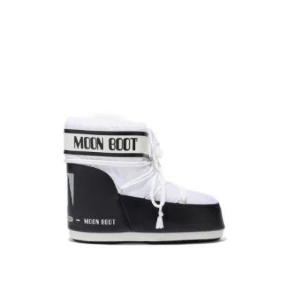 Dámske členkové zimné topánky MOON BOOT ICON LOW NYLON, 002 white