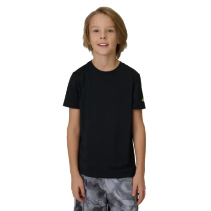 Chlapčenské tréningové tričko s krátkym rukávom 4F JUNIOR TSHIRT FNK M1966-20S-DEEP BLACK