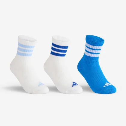 ADIDAS ADIDAS detské vysoké tenisové ponožky 3 páry modré biele 34-36