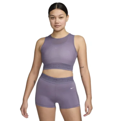 Dámské tréninkové tílko NIKE PRO MESH TANK-509 DAYBREAK WHITE