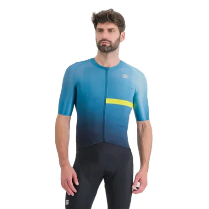 Pánsky cyklistický dres s krátkym rukávom SPORTFUL Bomber jersey, berry blue cedar