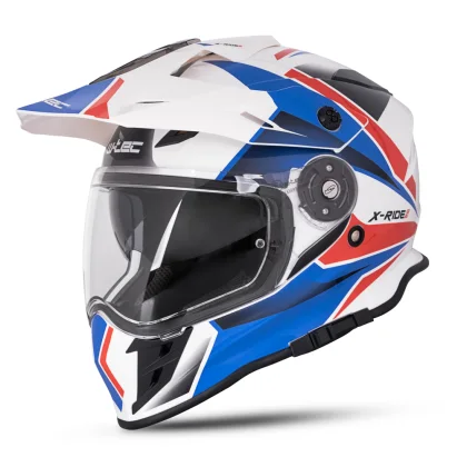 W-TEC Valso Graphic bielo-červeno-modrá - XXL (63-64)