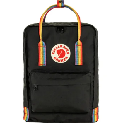 Batoh FJALLRAVEN Kanken - rainbow black rainbow pattern