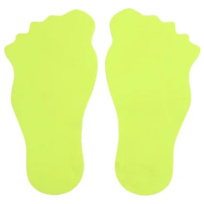 Merco Feet značka na podlahu žlutá
