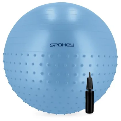 Gymnastický míč SPOKEY HALF FIT 2v1 MASSAGE BALL 55 cm