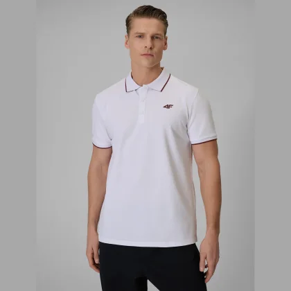 Polo tričko regular pánske - biele