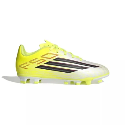 Chlapčenské futbalové kopačky outdoorové ADIDAS F50 Club Jr FG MG team solar yellow 2 core black lucid red