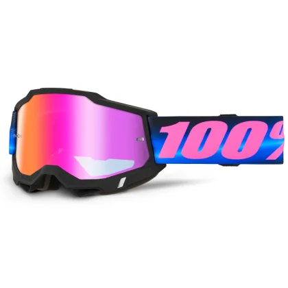 100% Accuri 2 Mirror Superdome modro-ružová, červené plexi