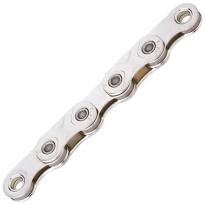 Kmc řetěz X Flattop Silver 126 článků v krabičce, úprava WAX